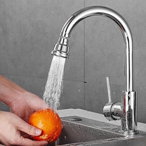 Mousseur Robinet Economie Eau, Brise jet Robinet Cuisine Acier Inoxydable Anti-Eclaboussures, 360° Rotation Mousseur Robinet 3 Modes Débit D'eau, convient Cuisine Salle Bain L'évier 0XBIT