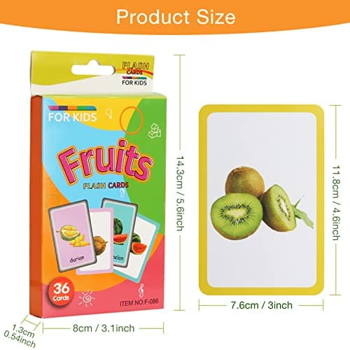 180 Cartes Flash pour Bébé, Cartes Animaux pour Enfants, Carte de Jouet d'apprentissage pour Promouvoir Le Vocabulaire de Base (Animaux,Fruits,Pièces du Corps,Couleurs,Forme)