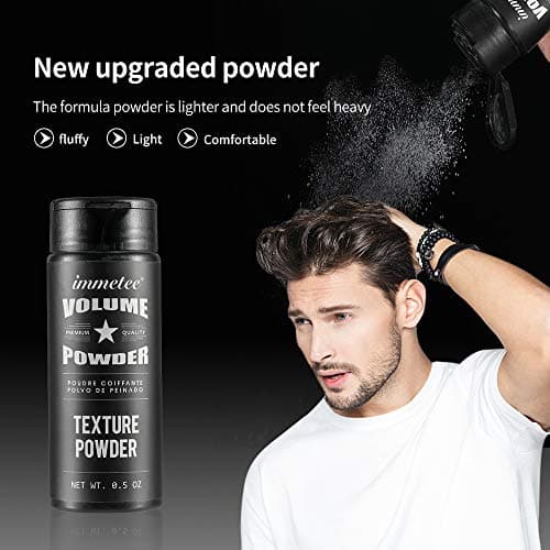 immetee Hair Volume Powder, Gardez des cheveux doux et duveteux toute la journée, poudre pour relever les racines des cheveux, poudre volumisante et texturisante,10g(0.5 oz)