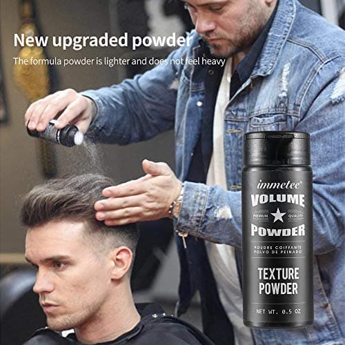 immetee Hair Volume Powder, Gardez des cheveux doux et duveteux toute la journée, poudre pour relever les racines des cheveux, poudre volumisante et texturisante,10g(0.5 oz)