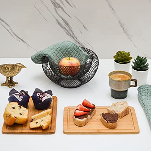 DuneDesign Lot de 6 : Petite Planche a Decouper - 22x15 Planche Aperitif Bois - Planche Petit Dejeuner Petite Planche de Bois - Planche a Charcuterie Apero - Planche à Découper Bambou Planche Bois