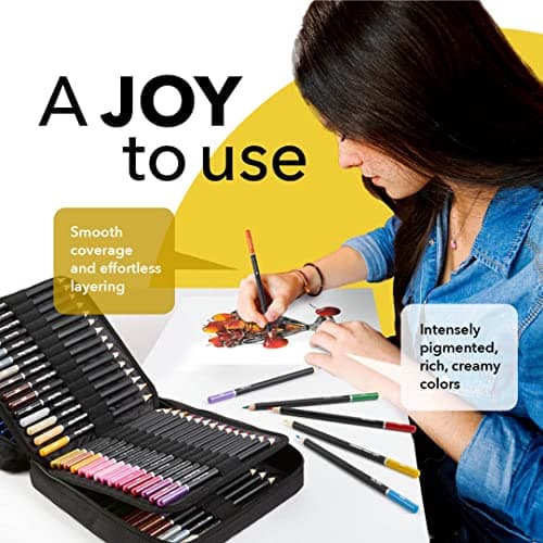 Castle Art Supplies Set de 120 Crayons de Couleur Adultes - Professionnels