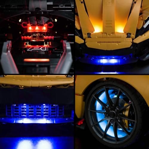 Kit d'éclairage LED compatible avec Lego 42172 McLaren P1 (pas de modèle), kit d'éclairage décoratif compatible avec 42172 Technic McLaren P1 Jouet créatif