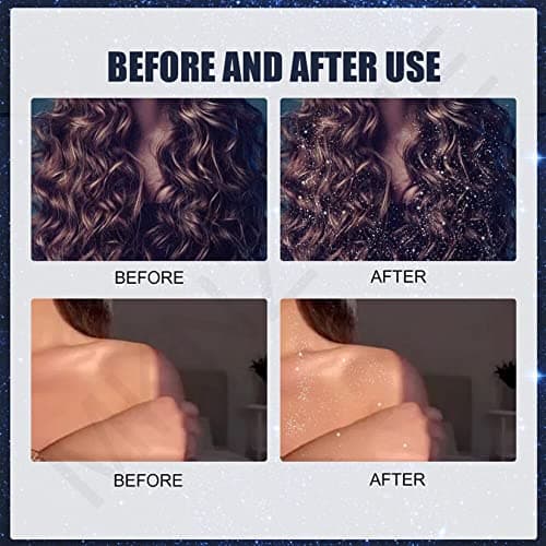 Spray Paillette Corps,MKNZOME Paillettes Visage Paillette Cheveux Imperméable Body Glitter Spray Maquillage Paillettes Femme pour Visage Cheveux Ongles Festival Fête