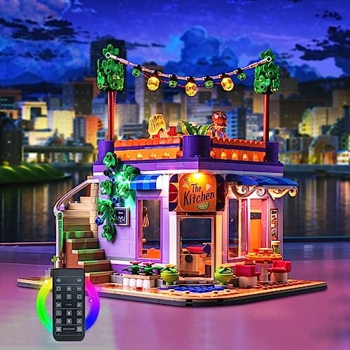Kit d'éclairage télécommandé pour Lego 41747 Friends Heartlake City Community Kitchen Playset (Pas Lego), Kit d'éclairage LED pour Lego Heartlake City Community Kitchen, Cadeau créatif
