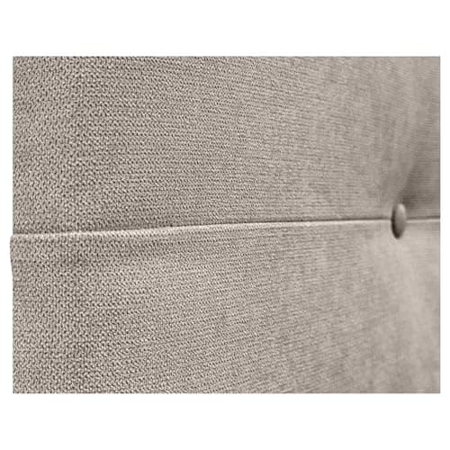 DHOME Tête de lit en Similicuir ou en Tissu AQUALINE Pro Haute qualité d'ameublement Gamme DE Couleurs Nouvelles Tête de lit Deluxe (Tissu Beige, 90x105cm avec Pieds (Lits 70/80/90))