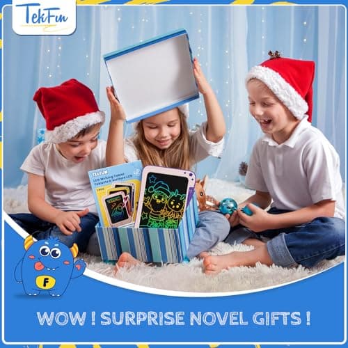 TEKFUN Tablette Dessin Enfant Jouets Enfant 3 4 5 6 7 Ans Garçon Fille,Tablette d'écriture LCD 8,5 Pouces Ardoise Magique,éducatifs Jouet Cadeaux d'anniversaire de Noël pour Enfants (Violet)