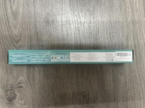 BPS Lampe LED à clip étanche et submersible pour aquarium pour éclairage de plantes Blanc/bleu 1w 20cm