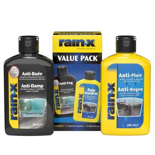 Rain-X Pack Anti-Pluie et Anti-Buée Pare-Brise Voiture, Vitres Salles de Bains 2 x 200ml