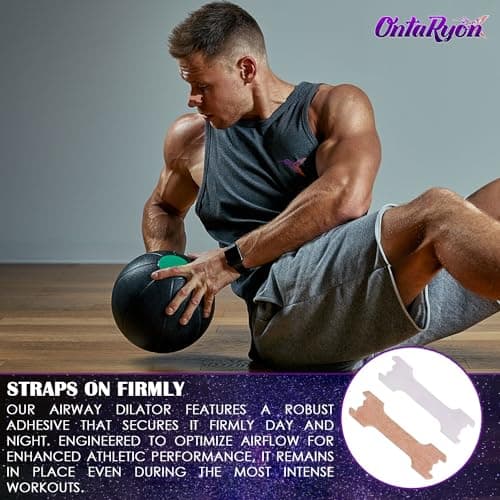 Bandelettes Nasales OntaRyon (x100 grandes) Aide Pour Arrêter Le Ronflement, Aide Anti-Ronflement Pour Respiration Nasale - Dilateur, Patchs Nasaux Pour Un Meilleur Sommeil