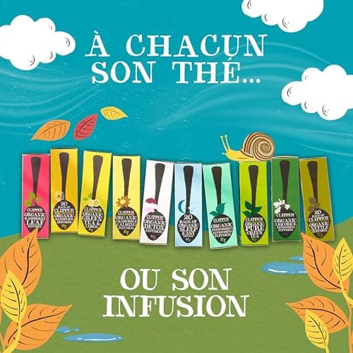 CLIPPER - Infusion Bio Détox - Saveur Fruits Rouges - 20 Sachets d'Infusion Bio - 1 paquet