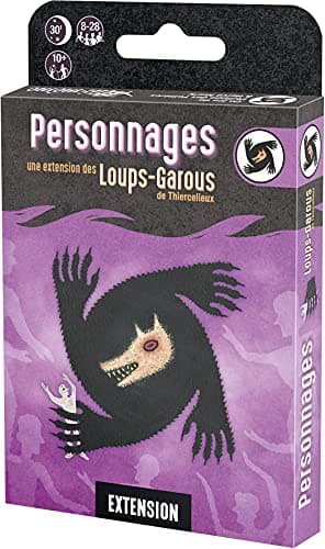 Loups-Garous de Thiercelieux - Extension : Personnages - 16 Nouveaux Personnages - Jeu de Société de Bluff - Jeu de Rôle pour Enfants dès 10 ans - 8 à 18 Joueurs - en Français - 30 Min
