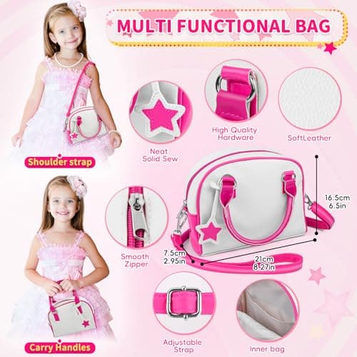 Sac à Main pour Tout-Petits Filles avec Accessoires, Maquillage pour Les Enfants, Mon Premier Sac à Main, Jouets pour Les Filles, Cadeaux pour Les Filles de Plus de 3 Ans