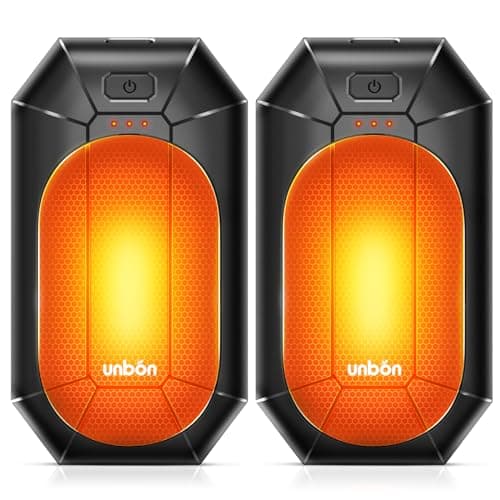 Chauffe Main Rechargeable, UNBON Chaufferette Main Réutilisable de Poche Rechargeable avec 3 Niveaux de Chaleur Chauffe Main USB Électrique pour Raynaud Pétanque Chasse Pêche