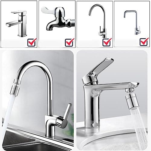 Aérateur de Robinet Pivotant,Aérateur de Robinet Cuisine m22,Brise jet Robinet Cuisine Universel,Embout Robinet Cuisine Salle de Bain,Embout pour Robinet de Cuisine,2 Pièces