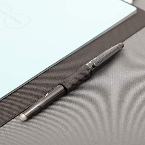 Rocketbook Capsule 2.0 Folio Cover pour Core, Panda et Fusion | 100% Recyclable, avec Porte-Stylo, Fermoir Magnétique et Rangement Intérieur | Noir, Format Lettre A4 21 cm x 29,7 cm