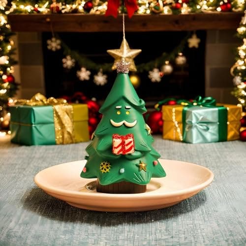 Sapin de Noël miniature – Décorations de table en résine – Sapin de Noël vieil homme en résine pour bas de Noël