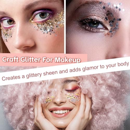 2 Pièces Paillettes Loisirs Creatifs Paillette pour Bougie Paillettes Ongles Paillette Paillette Or Glitter Paillette Ongle Paillette Argenté Paillettes pour Maquillage Manucure Décoration 50g/pcs