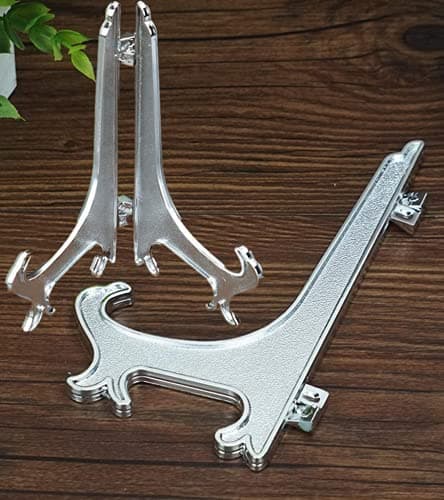 Loopunk 10 Pièces Chevalets en Plastique Présentoirs, mariage, décoration d'intérieur, décoration d'intérieur, pour photos de maison 6 pouce transparent