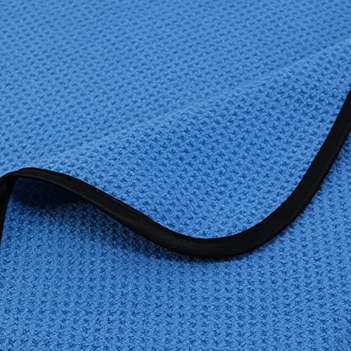 POLYTE Elite Lot de 4 Serviettes de séchage en Microfibre (40,6 x 61 cm, gaufré, Bleu)