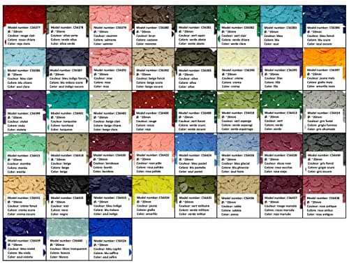 AERZETIX - C56430 - Lot de 50 Boutons de couture ronds Ø20x2.2 mm à 2 trous 32L L32 - couleur gris foncé - en plastique - diamètre de l'ouverture 2 mm - mercerie/vêtements/mode