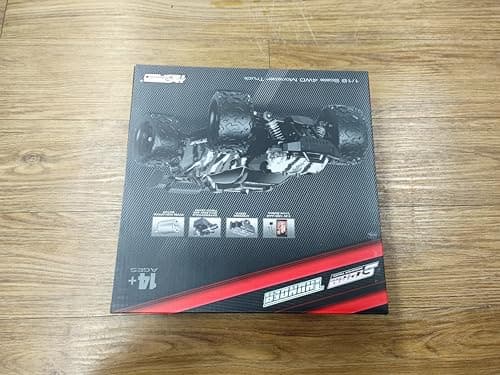 Lischwert Voiture télécommandée, 2,4 GHz 1:18 proportionnelle 4WD 50+ km/h Hobby Offroad Monster RC Truck, RC Crawler avec lumière LED, 2 Piles