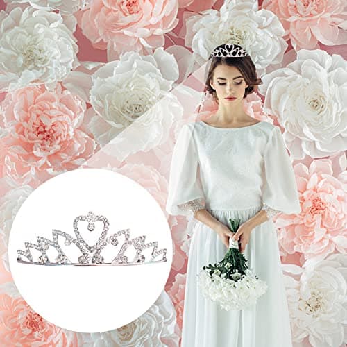 Ropniik 3 Pièces Fille Princesse Cristal Diadème Couronne Cristal Diadème Couronne Diadème Strass Cheveux Accessoires Pour Fête De Mariage Cristal Princesse Couronne Diadème Vêtements Accessoires