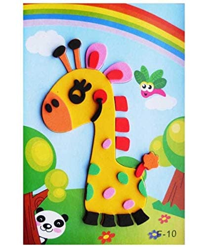 Lot de 12 autocollants mosaïques, autocollants à paillettes, pour enfants, à décorer, images de mosaïque, arts et travaux manuels, kits faits à la main pour enfants, enseignants, étudiants, crèches