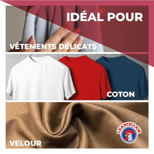 Chanteclair - Lessive Liquide Concentrées Marseille, Enrichie au Dégraissant, Ultra Détachantes et Efficaces aussi à Froid, 40 lavages - 8x 1800 ml