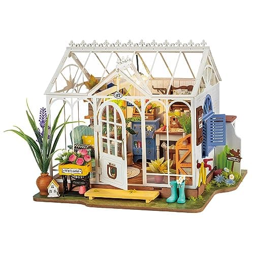 Rolife Maison de Poupées avec Meubles Miniature Maison en Bois Kits de modèles Jouets Cadeau de Noël pour Enfants et Femmes (Dreamy Garden)