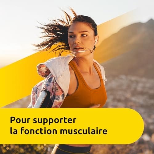 Supradyn Magnésium et Potassium Complément Alimentaire Multivitaminé avec Vitamines B, C et Minéraux, Soutien contre la fatigue, pour les athlètes, 60 Sachets Effervescents Sans Sucre, Goût Orange