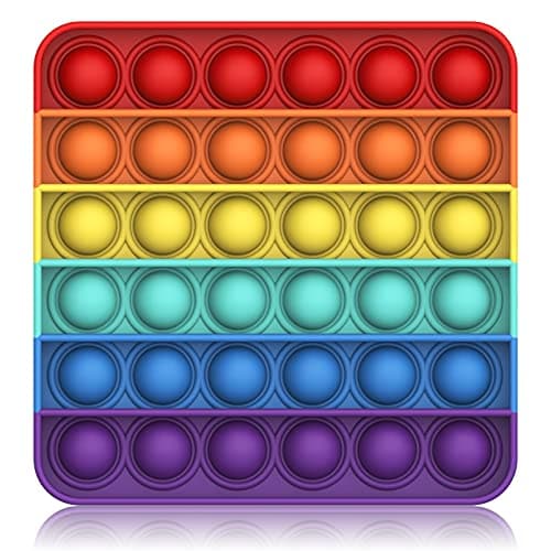 BDwing Push and Pop Bubble Sensory Fidget Toy, Jouets Sensoriels à Presser, Silicone Anti-Stress Jouets de Soulagement de L'anxiété Educatifs Autisme Besoins Spéciaux pour Enfants Adultes