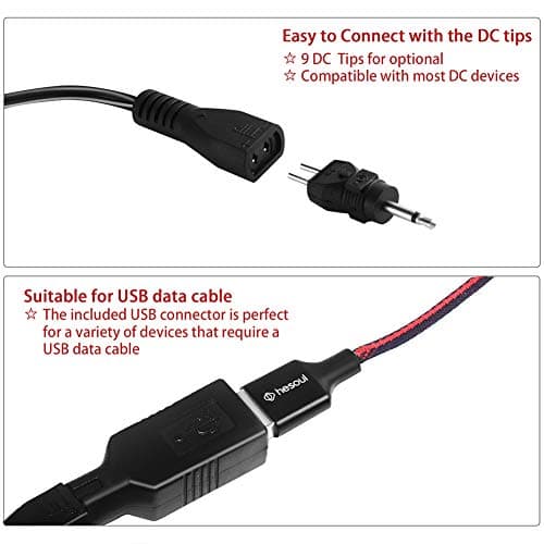 SoulBay 30W Adaptateur Universel Polarité Inversée Bloc d'alimentation Transformateur avec 9 Embouts sélectionnables, pour 3V, 4.5V, 5V, 6V, 7.5V, 9V, 12V Electronique Domestique - 2A Max