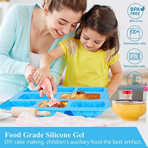 JasCherry Moule en silicone Pour Muffins, Cupcake, Chocolat, Pudding Et Gelée - Cartoon voiture