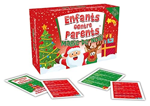 Jeu Jeu de Noël Jeu Éducatif Jeu de Plateau Quiz pour Enfants pour la Famille Jeu de Société Enfants Contre Parents Magie de Noël dès 6 Ans