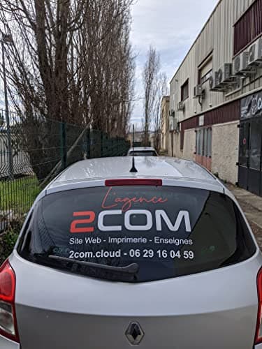 Wraplab Lettrage Entreprise Texte Adhésif Personnalisé | Véhicules Utilitaires, Camion, Camionette, Publicitaires, Vitrines, Magasins, Portes