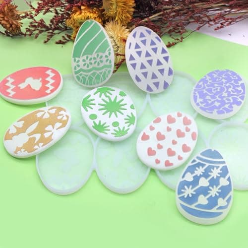 SENHAI Lot de 4 moules en résine pour décorations de Noël, moules en silicone avec trous de suspension pour pendentif d'arbre de Noël, porte-clés rond en silicone avec percé, moule en résine