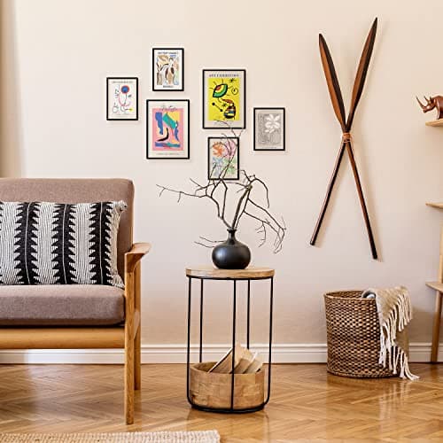 Nacnic Lot de 6 affiches d'art abstrait - Collection de feuilles avec collage esthétique pour la décoration intérieure - Tailles A3 et A4 - Sans cadre.