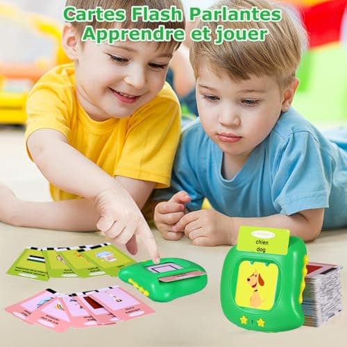 Cartes Flash Parlantes Français 384 Mots Jouet Enfants 2 3 4 5 Ans Jeu Educatif Jeux Apprentissage pour Apprendre à Parler Carte Alphabet Chiffres Couleurs Carte Educative Flash en Francais