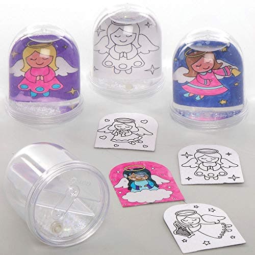 Baker Ross AX384 Kits des Boules D’Ange À Colorier - Boite De 4, Les Loisirs Créatifs De Noël pour Les Enfants Cette Saison.