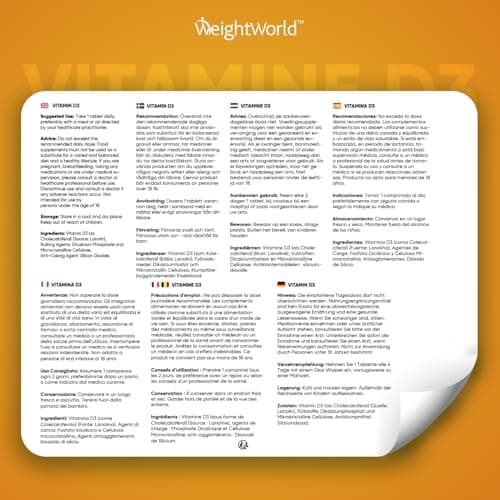 Vitamine D3 4000 ui - 400 Micro Comprimés Pour 1 An - Vitamine D3 Pour Immunité, les Os, Dents, Muscles, Forte Absorption Calcium - Vit D Cholécalciférol, Végétarien - 1 Comprimé Tous Les 2 Jours