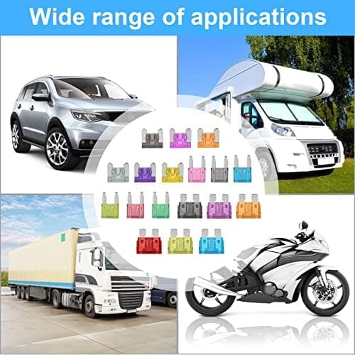 JOREST 300Pcs Fusible Voiture Set, 160 Mini Fusible Auto + 90 Moyenne Fusible Automobile + 50 Micro Fusible + Extracteur - pour Voiture/RV/Camion/Moto (2A 3A 5A 7.5A 10A 15A 20A 25A 30A 35A 40A)