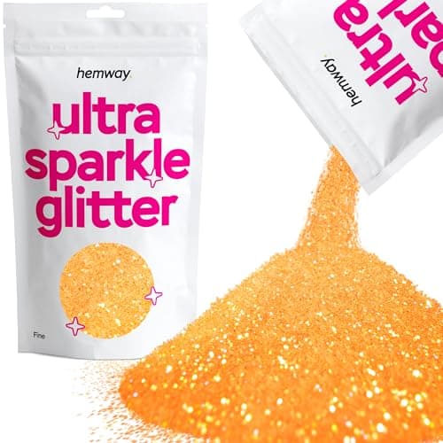 Paillettes fluorescentes orange ultra scintillantes pour ongles visage festival Noël Halloween maquillage fines 100 g/3,5 oz