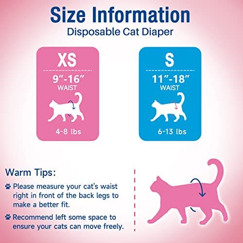 MICOOYO Lot de 24 Couches pour Chiens Femelles, Couches pour Chats Super Absorbantes avec Trous en Mousse Réglables, Pantalons de Couches Jetables pour Chiens Femelles en Chaleur (XS,Rose)