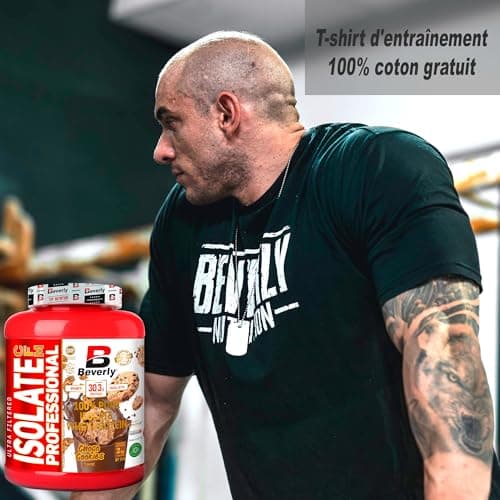 Beverly ISOLATE CFM | Lacprodan® Whey Protein Isolate | 2 Kg | 6 Saveurs | T-shirt d'entraînement gratuit (2 KG, VANILLA)