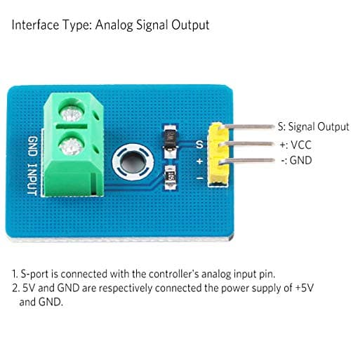 Youmile Lot de 5 capteurs de vibration piézoélectriques en céramique Module piézo 3,3 V/5 V Contrôleur analogique Composants électroniques Fournitures Capteur pour Arduino avec câble Dupont