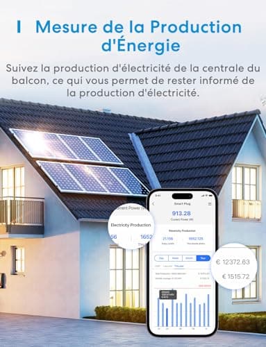 Meross Prise Connectée (FR), 16A Prise WiFi Compatible avec Alexa et Google Home, Lot de 2 Prise Mesure Consommation Intelligente avec Commande Vocale, Contrôle à Distance et Configuration Bluetooth