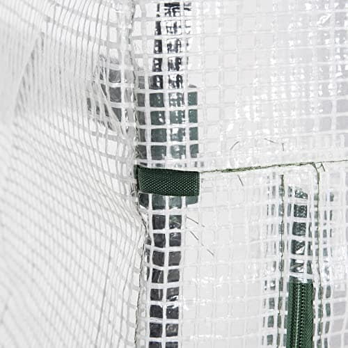 Outsunny Serre de Jardin Balcon étagère Serre 4 Niveaux 70L x 50l x 160H cm Acier galvanisé bâche Amovible PE Haute densité Blanc