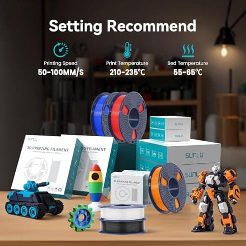 SUNLU Filament PLA+ 1,75 mm, filament PLA Plus pour imprimante 3D, plus résistant, Neatly Wound, 1 kg de filament PLA+ pour impression 3D, précision dimensionnelle +/- 0,02 mm, noir