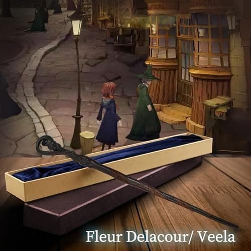 FemKey Baguette Magique, Magic Wand avec Boîte, Baguette en Résine, Accessoires de Costume Halloween pour Sorcières et Sorciers 39.5cm,57.5g
